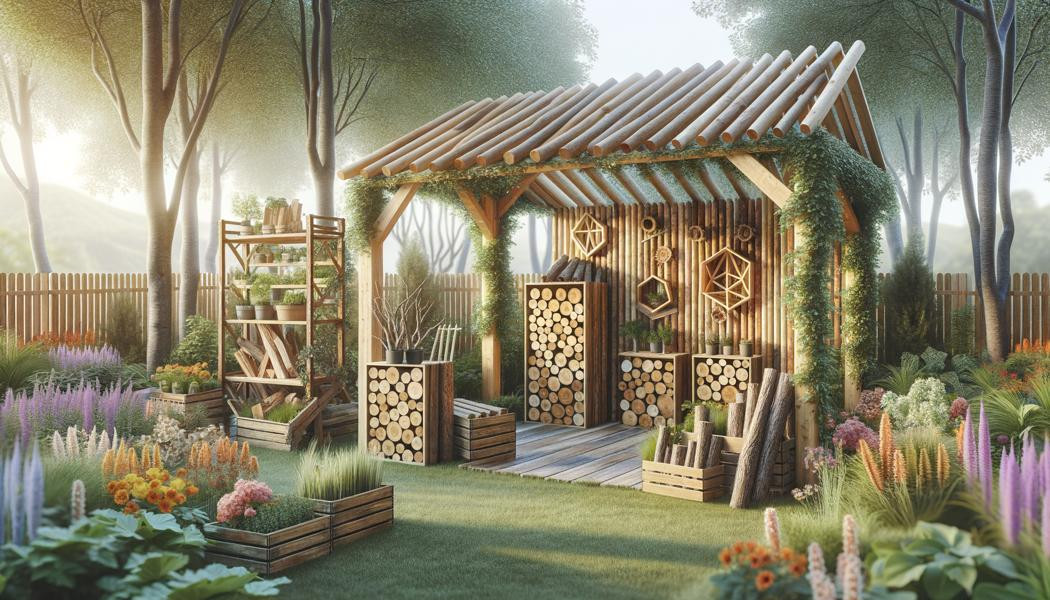 Creative methods to store firewood without cluttering your garden