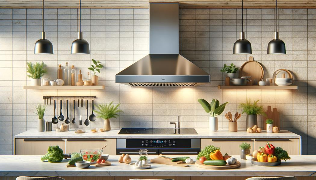 Installing a range hood: trendy new features in 2025