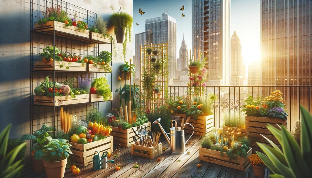 Urban vegetable garden: maximizing available space efficiently