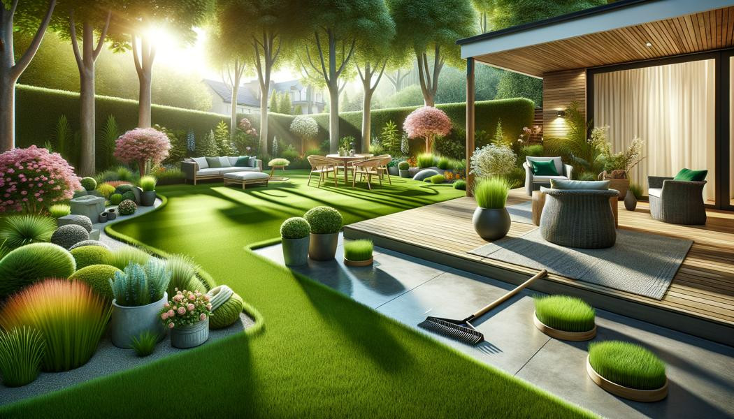 Prato sintetico : manutenzione facile in ogni stagione