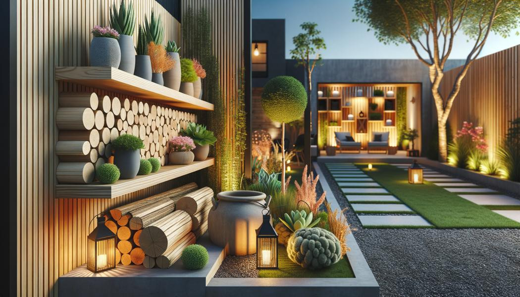 تخزين الخشب 2025: نصائح ديكور لحديقة أنيقة
