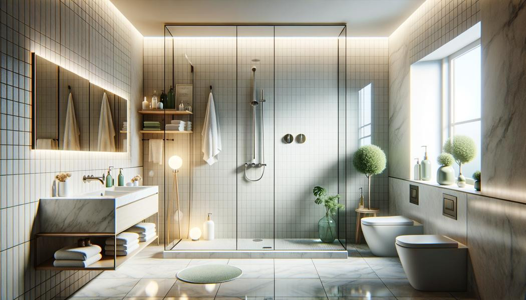 Shower screen: how to optimize space without compromise